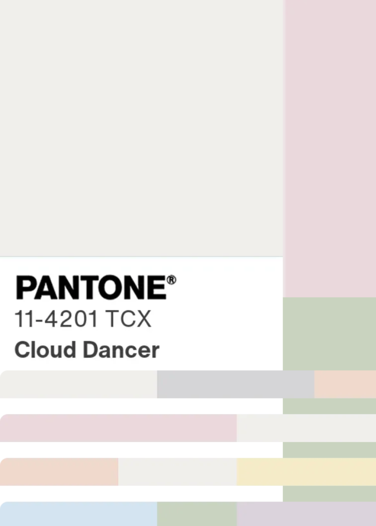 Pantone Cloud Dancer Edit 2026